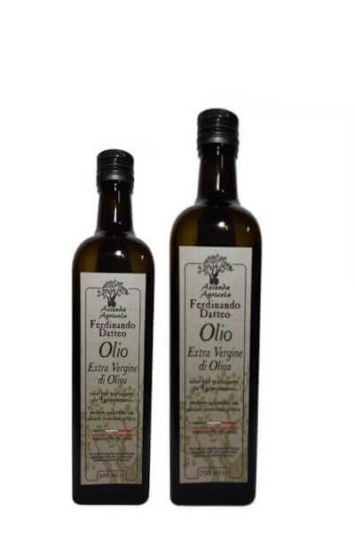 Bottiglie Olio EVO Datteo